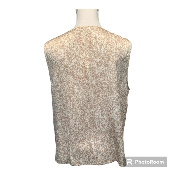 Eileen Fisher Prism Silk Organic Cotton V Neck Top Size M NWT - Picture 4 of 8